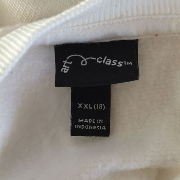 Art Class White Hawaii Pullover Sweatshirt Size XXL (18) Girls Long Sleeve Top - Picture 3 of 4